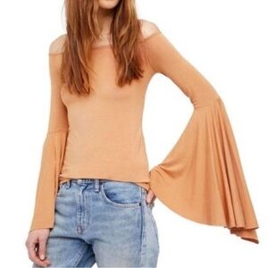 Free People Bell Sleeve Top